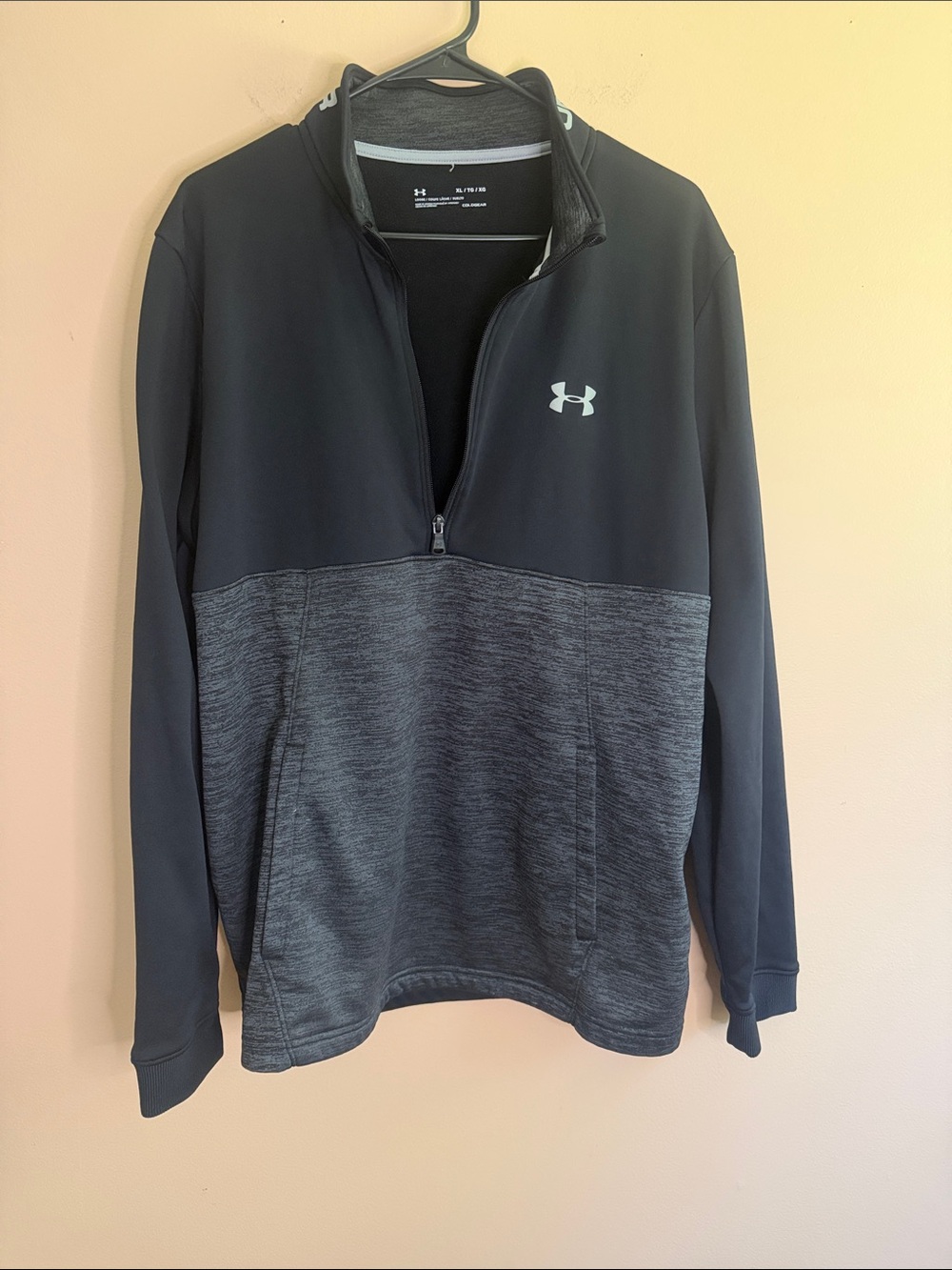 Under Armour Black & Gray Half-Zip Performance Pullover